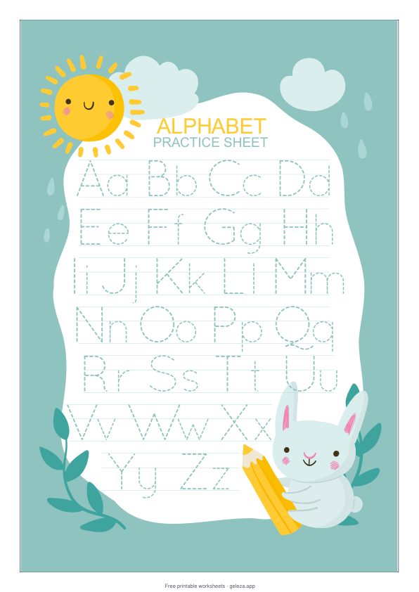 Alphabet Worksheets — Pack 2 — Free Printable Preschool PDF | Geleza